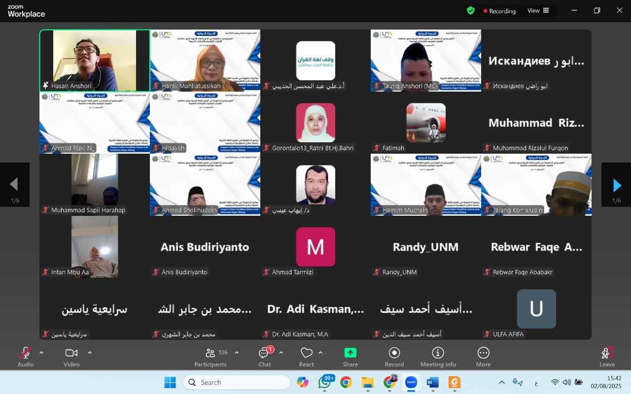 Bicara di Seminar Internasional, Ketua Prodi PBA IAI Persis Garut Bahas Strategi Baru Kurikulum Pembelajaran Bahasa Arab