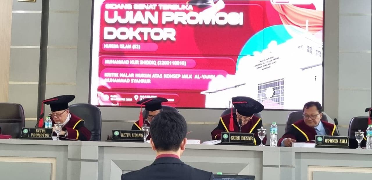 Kritik Muhammad Syahrur, Muhammad Nur Shiddiq Raih Gelar Doktor Hukum Islam di UIN Bandung