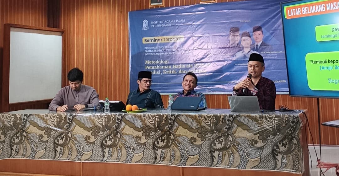 Prodi Ilmu Hadis IAI PERSIS Garut Sukses Gelar Seminar Metodologi Pemahaman Hadis ala PERSIS